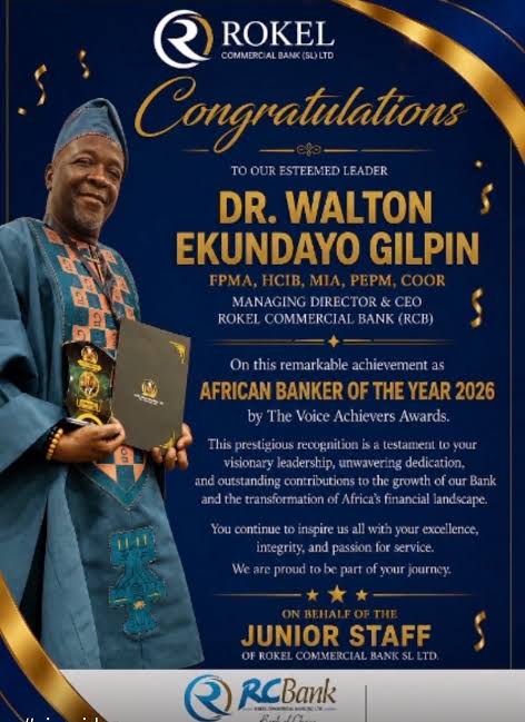 Dr. Walton Ekundayo Gilpin Bags 2026 African Banker Award